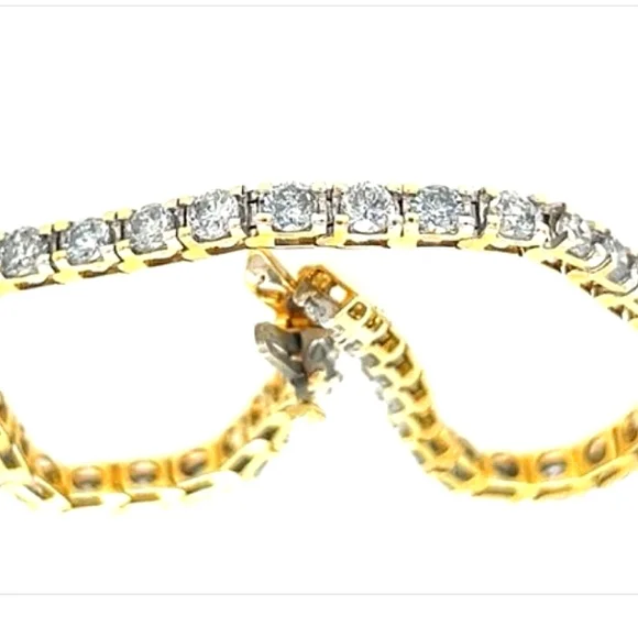 14K 5.50 Carats DIAMONDS 8" Truly Gorgeous Luxury - Picture 3 of 7